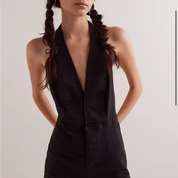 We The Free Charcoal Denim jumpsuit - Picture 2 of 10